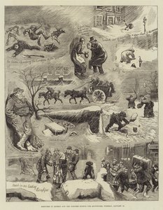 Sketches in London and the Suburbs during Snowstorm, úterý 18. ledna